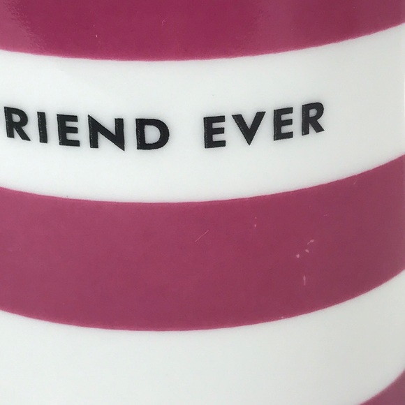 Kate Spade Lenox Chic Speak Pink Striped Mug - Picture 5 of 8